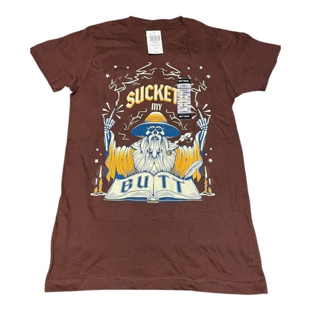 XS Hot Topic T-Shirt TryingTimes Sucketh Tee NEW